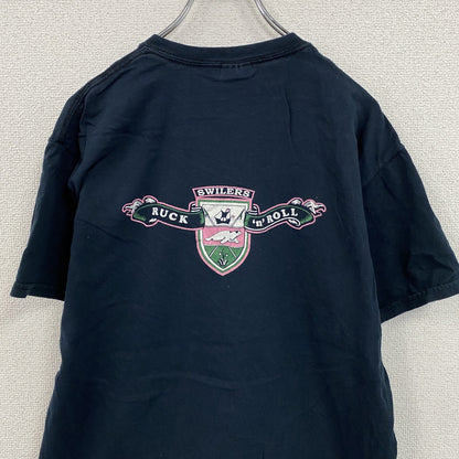 GILDAN　ギルダン　半袖プリントTシャツ　紺　ネイビー　Mサイズ