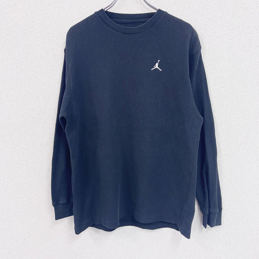 NIKE AIR JORDAN　ナイキエアジョーダン　長袖Tシャツ/サーマルロンT　ワッフル　ブラック　Mサイズ