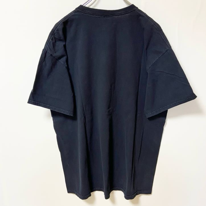 古着 used　FRUIT OF THE LOOM フルーツオブザルーム　半袖プリントTシャツ　フライドポテト　黒　XLサイズ