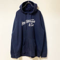 古着 used　LEVI’S リーバイス　長袖プリントデザインスウェット　フーディー　スウェット　ネイビー　XXＬサイズ