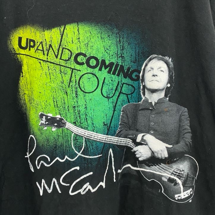 TULTEX　ポールマッカートニー　半袖音楽プリントTシャツ　黒　ブラック　Lサイズ