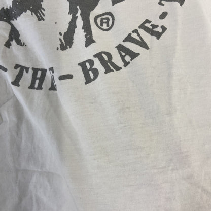 古着 used　DIESEL ディーゼル　半袖プリントTシャツ　カジュアル　シングルステッチ　白　クルーネック　レトロ　Mサイズ