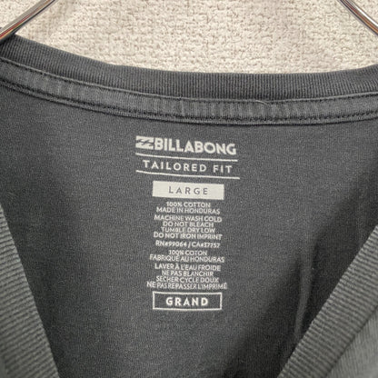 Billabong　ビラボン　半袖プリントTシャツ　黒　ブラック　Lサイズ