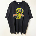 古着 used　ベストキット　COBRA KAI コブラ会　半袖ムービープリントTシャツ　映画　黒　クルーネック　XLサイズ