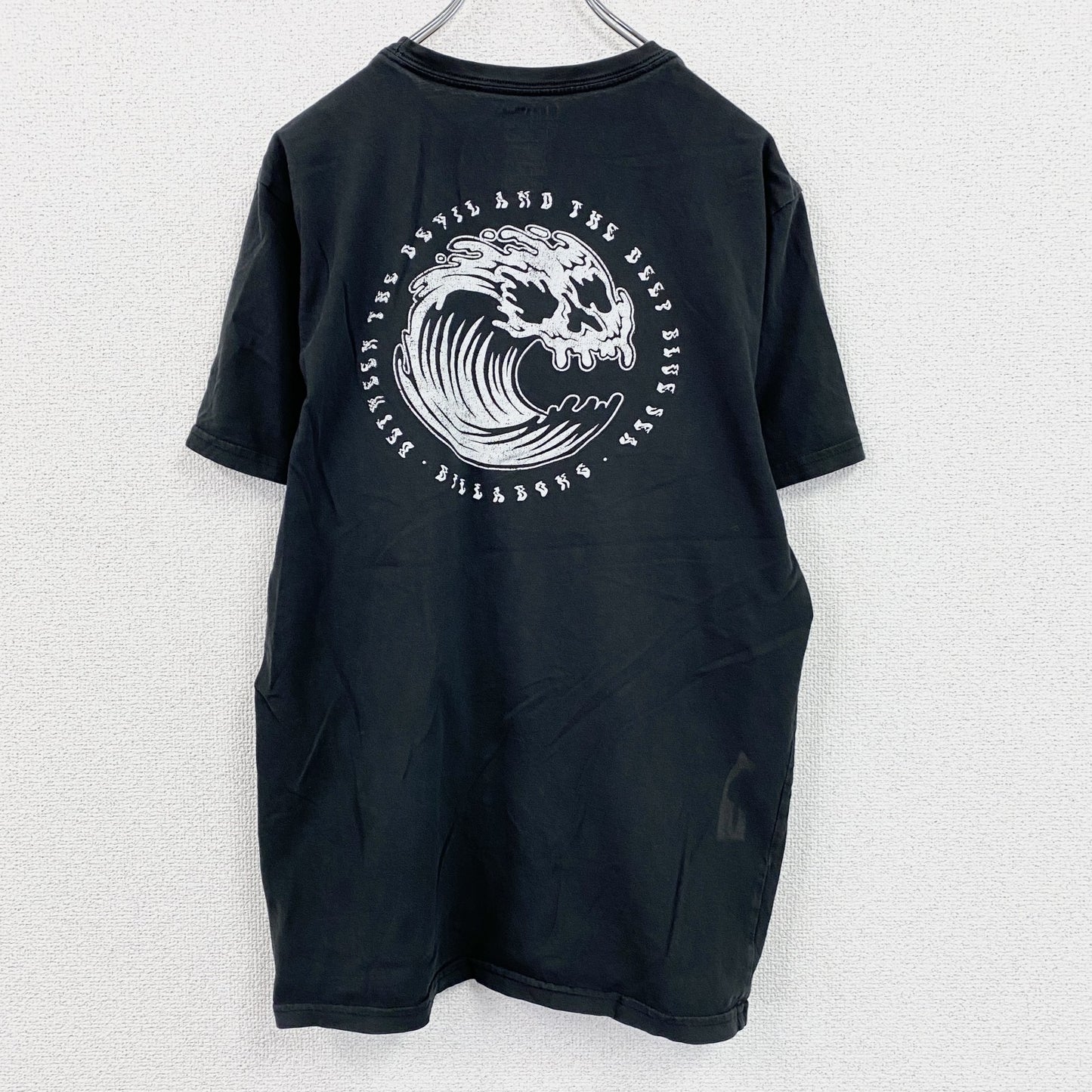 Billabong　ビラボン　半袖プリントTシャツ　黒　ブラック　Lサイズ