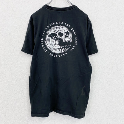 Billabong　ビラボン　半袖プリントTシャツ　黒　ブラック　Lサイズ