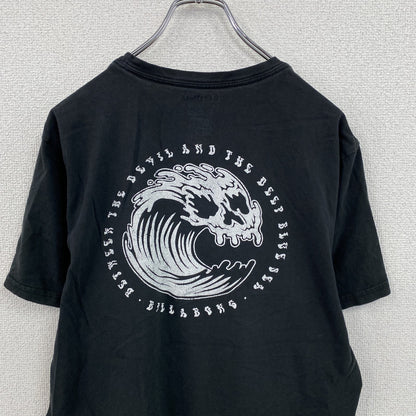 Billabong　ビラボン　半袖プリントTシャツ　黒　ブラック　Lサイズ