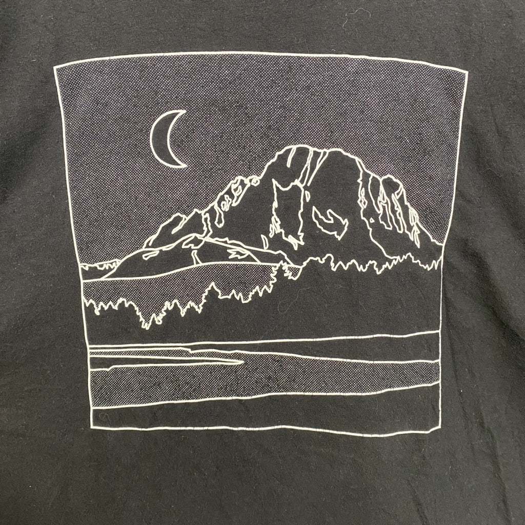 古着 used　OLDNAVY オールドネイビー　半袖グラフィックプリントTシャツ　黒　ブラック　クルーネック　Lサイズ