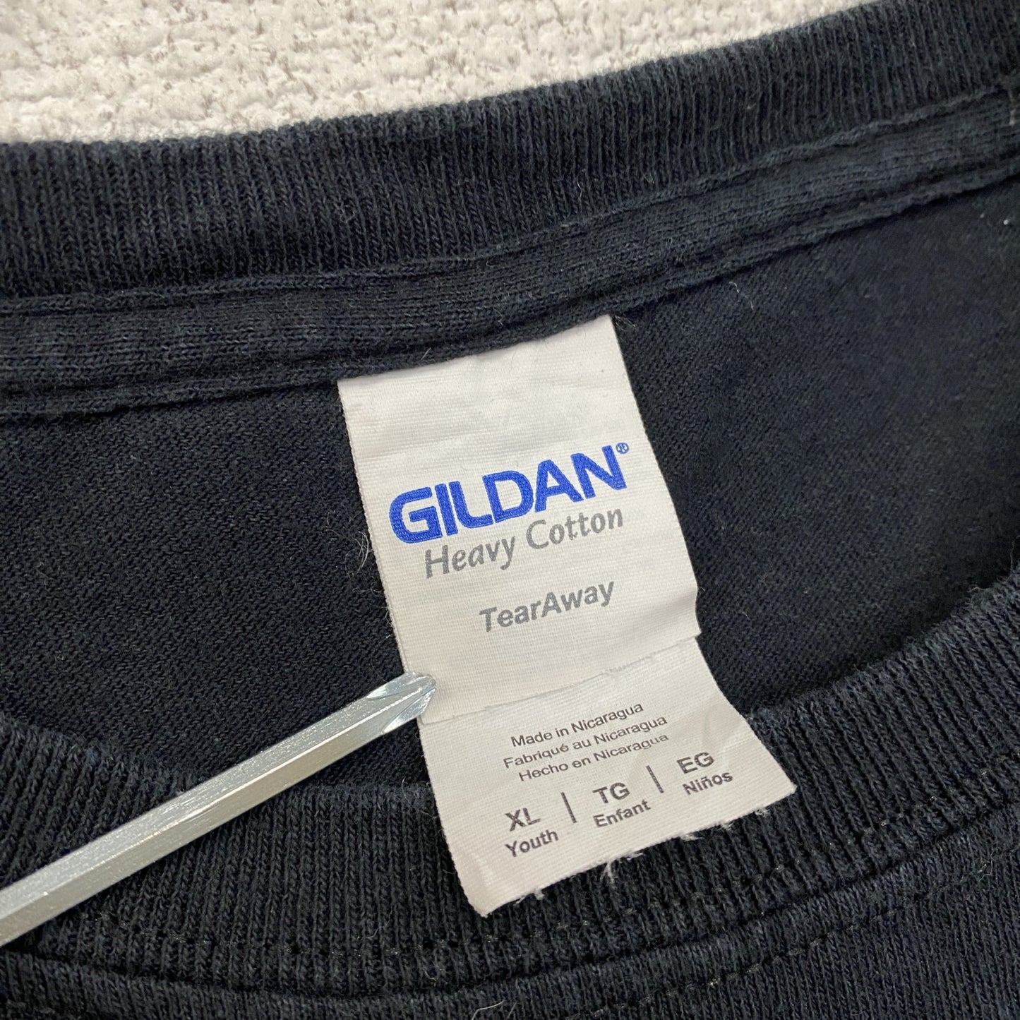 GILDAN　ギルダン　半袖プリントTシャツ　黒　ブラック　XLサイズ
