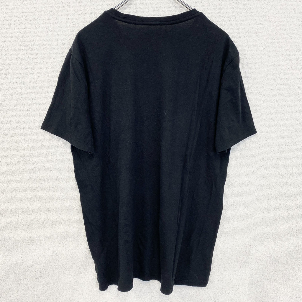 古着 used　OLDNAVY オールドネイビー　半袖グラフィックプリントTシャツ　黒　ブラック　クルーネック　Lサイズ