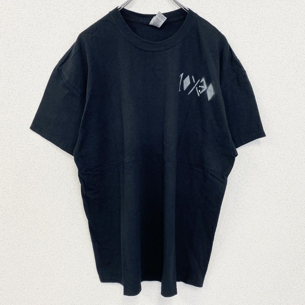 古着 used　GILDAN ギルダン　半袖トデザインプリントTシャツ　黒　ブラック　ビックシルエット　XLサイズ