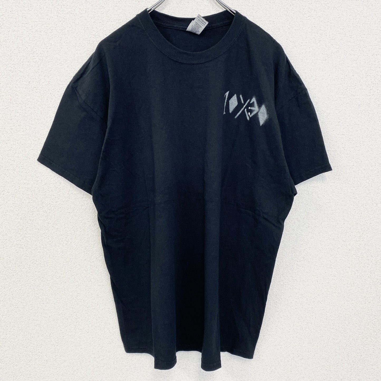 古着 used　GILDAN ギルダン　半袖トデザインプリントTシャツ　黒　ブラック　ビックシルエット　XLサイズ