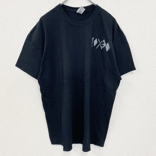 古着 used　GILDAN ギルダン　半袖トデザインプリントTシャツ　黒　ブラック　ビックシルエット　XLサイズ