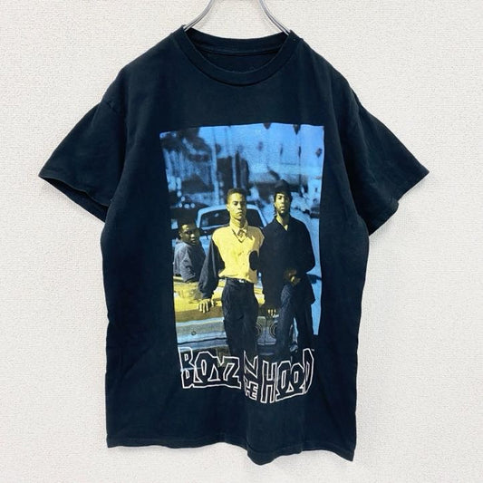 BOYZ N THE HOOD　ボーイズンザフッド　ICE CUBE　半袖ムービープリントTシャツ　ムービーT　黒　ブラック　Mサイズ
