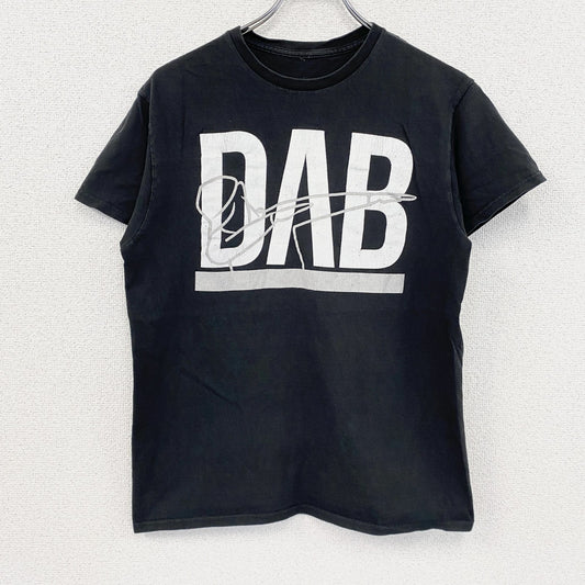 半袖プリントTシャツ　黒　ブラック　Mサイズ