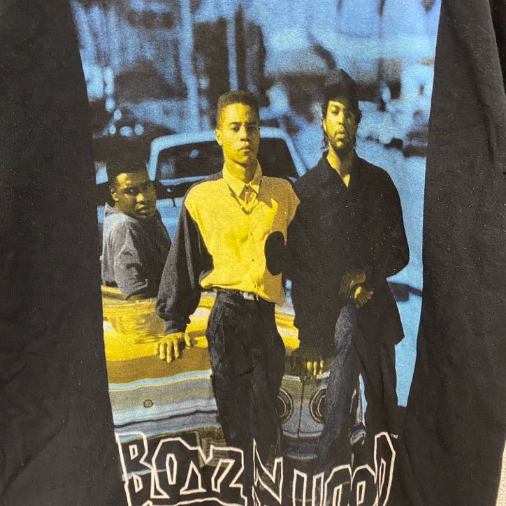 BOYZ N THE HOOD　ボーイズンザフッド　ICE CUBE　半袖ムービープリントTシャツ　ムービーT　黒　ブラック　Mサイズ