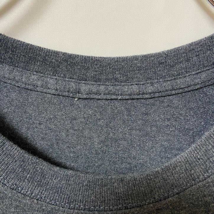 古着 used　I POOPED TODAY！　半袖プリントTシャツ　グレー　クルーネック　個性的　おもしろ　ギャグT　Mサイズ