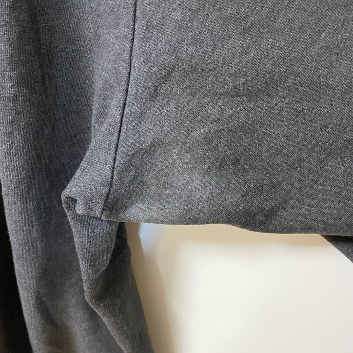 古着 used　PUMA プーマ　長袖ワンポイントロゴデザインパーカー　スウェットフーディ　グレー　前ポケット　XXLサイズ