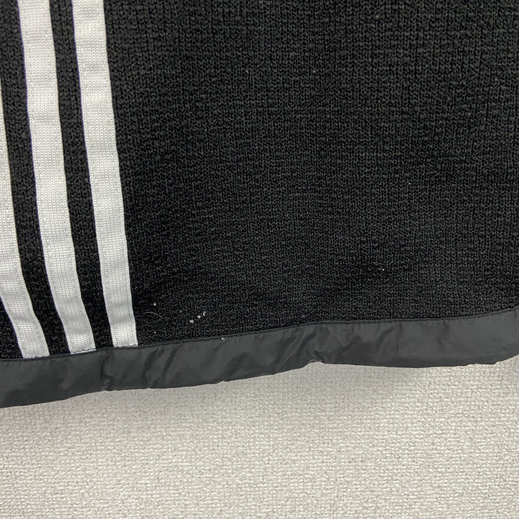 adidas　アディダス　フルジップパーカー　ジャージ　フーディー　黒　ブラック　Mサイズ