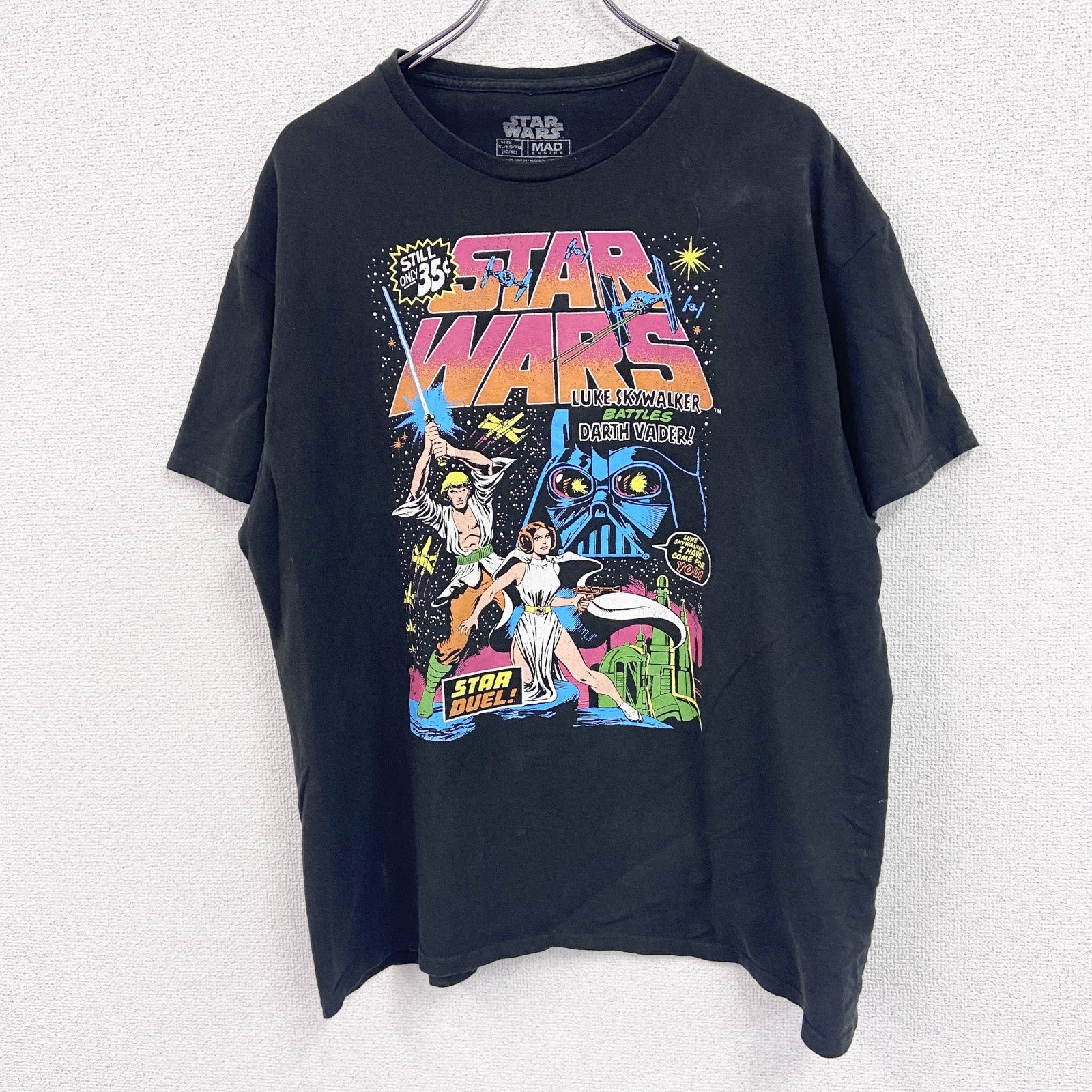 STAR WARS　スターウォーズ　半袖プリントTシャツ　黒　ブラック　XLサイズ