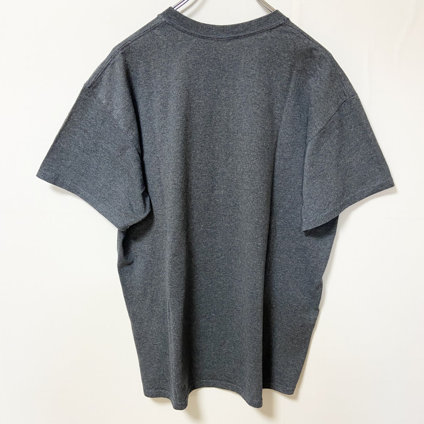 古着 used　I POOPED TODAY！　半袖プリントTシャツ　グレー　クルーネック　個性的　おもしろ　ギャグT　Mサイズ