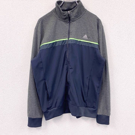 adidas　アディダス　CLIMA　トラックジャケット/ジャージ　グレー　ネイビー　XLサイズ
