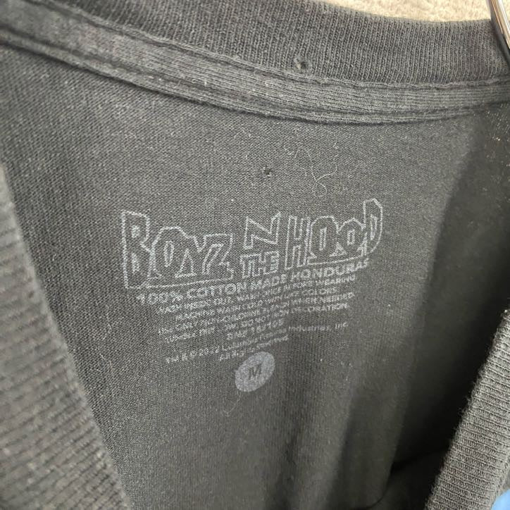BOYZ N THE HOOD　ボーイズンザフッド　ICE CUBE　半袖ムービープリントTシャツ　ムービーT　黒　ブラック　Mサイズ