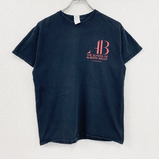 GILDAN　ギルダン　Alberta Ballet　半袖プリントTシャツ　黒　ブラック　Mサイズ