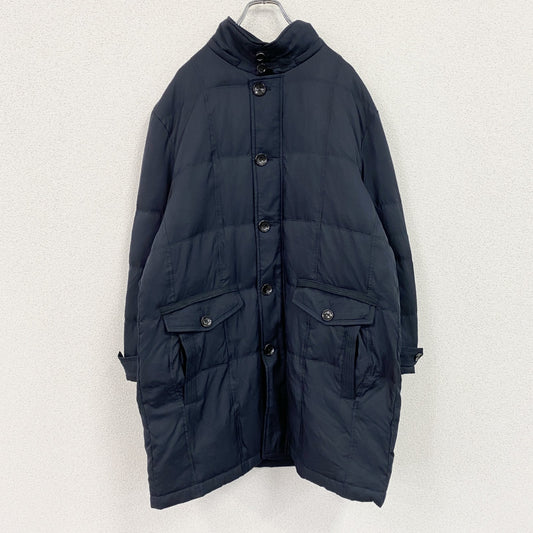 INTERMEZZO　ダウンジャケット　ダウンコート　ダウン80％　紺　ネイビー　2Lサイズ
