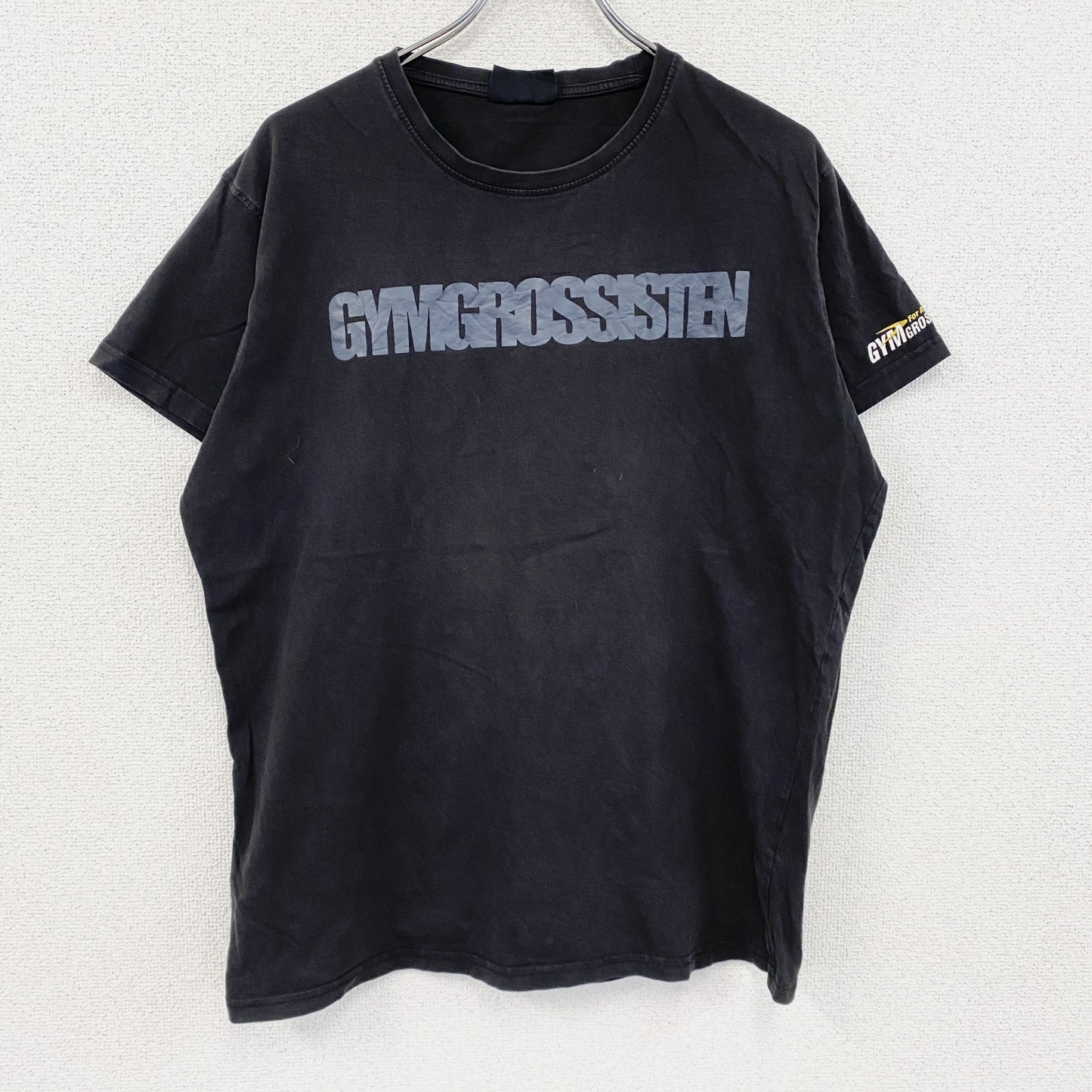 Gmygrossisten　半袖プリントTシャツ　黒　ブラック　Lサイズ