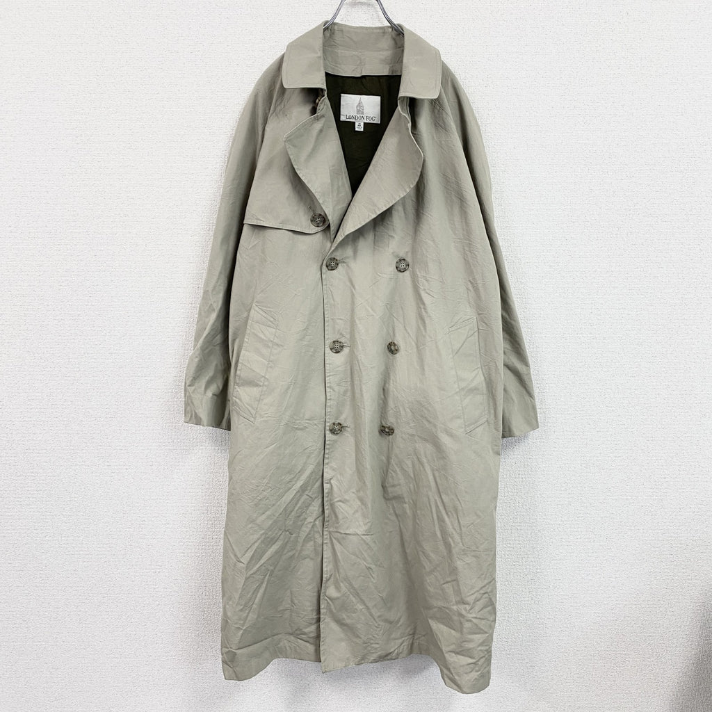 LONDON FOG　ロンドンフォグ　ダブルトレンチコート　ベージュ　46サイズ
