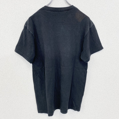 古着 used　DISOBEY　ガイ・フォークス　半袖デザインプリントTシャツ　黒　ブラック　クルーネック