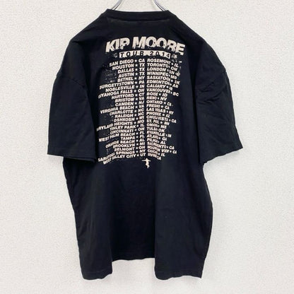Next Level　KIP MOORE　キップムーア　半袖プリントTシャツ　音楽T　人物T　黒　ブラック　XLサイズ