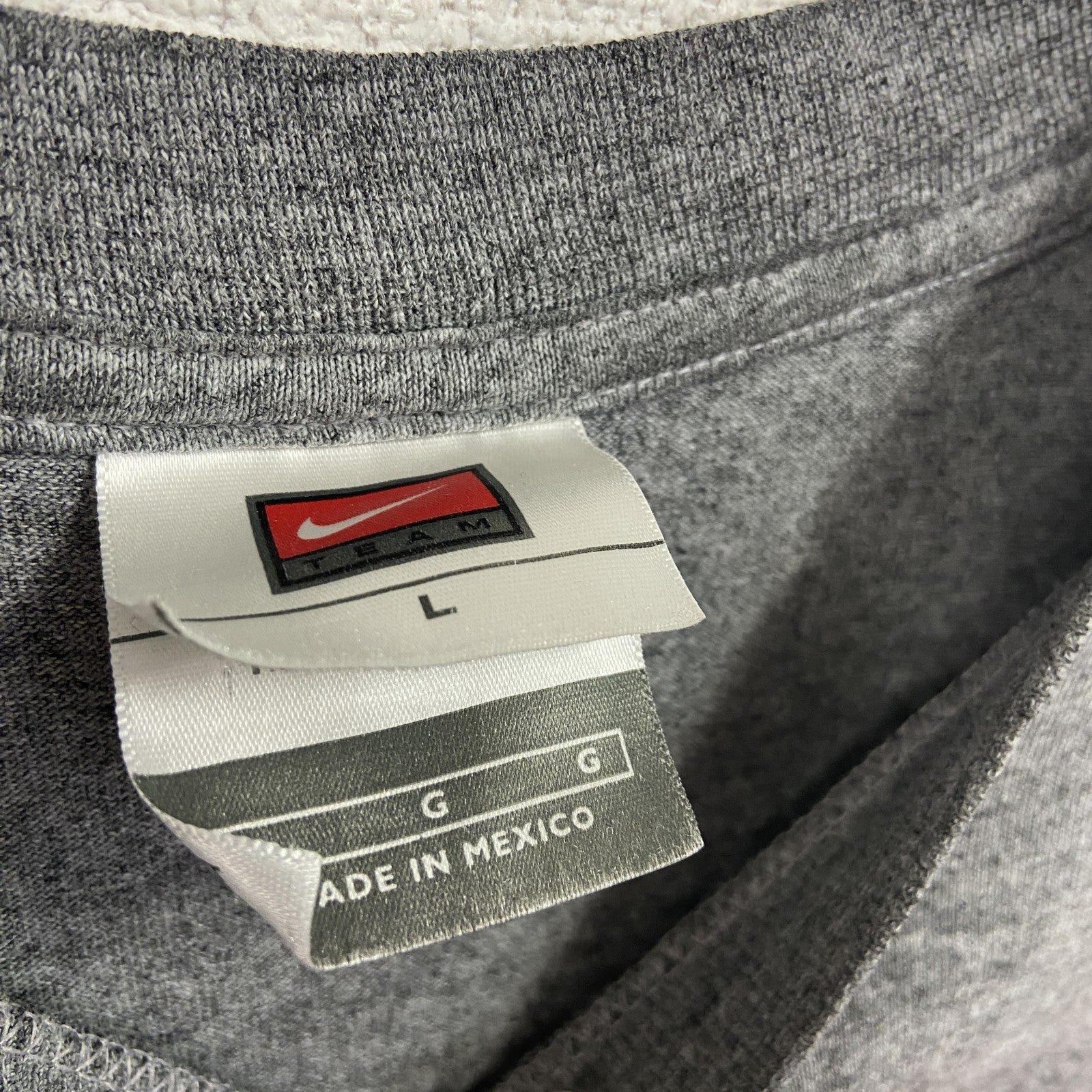 90s　NIKE　ナイキ　半袖カレッジプリントTシャツ　ヴィンテージ　灰色　グレー　Lサイズ