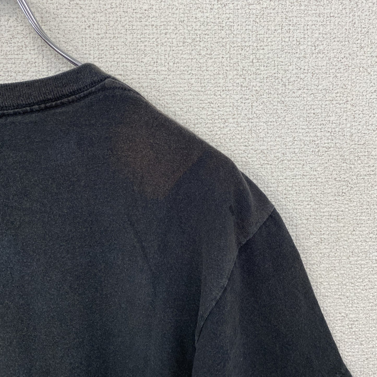 古着 used　DISOBEY　ガイ・フォークス　半袖デザインプリントTシャツ　黒　ブラック　クルーネック