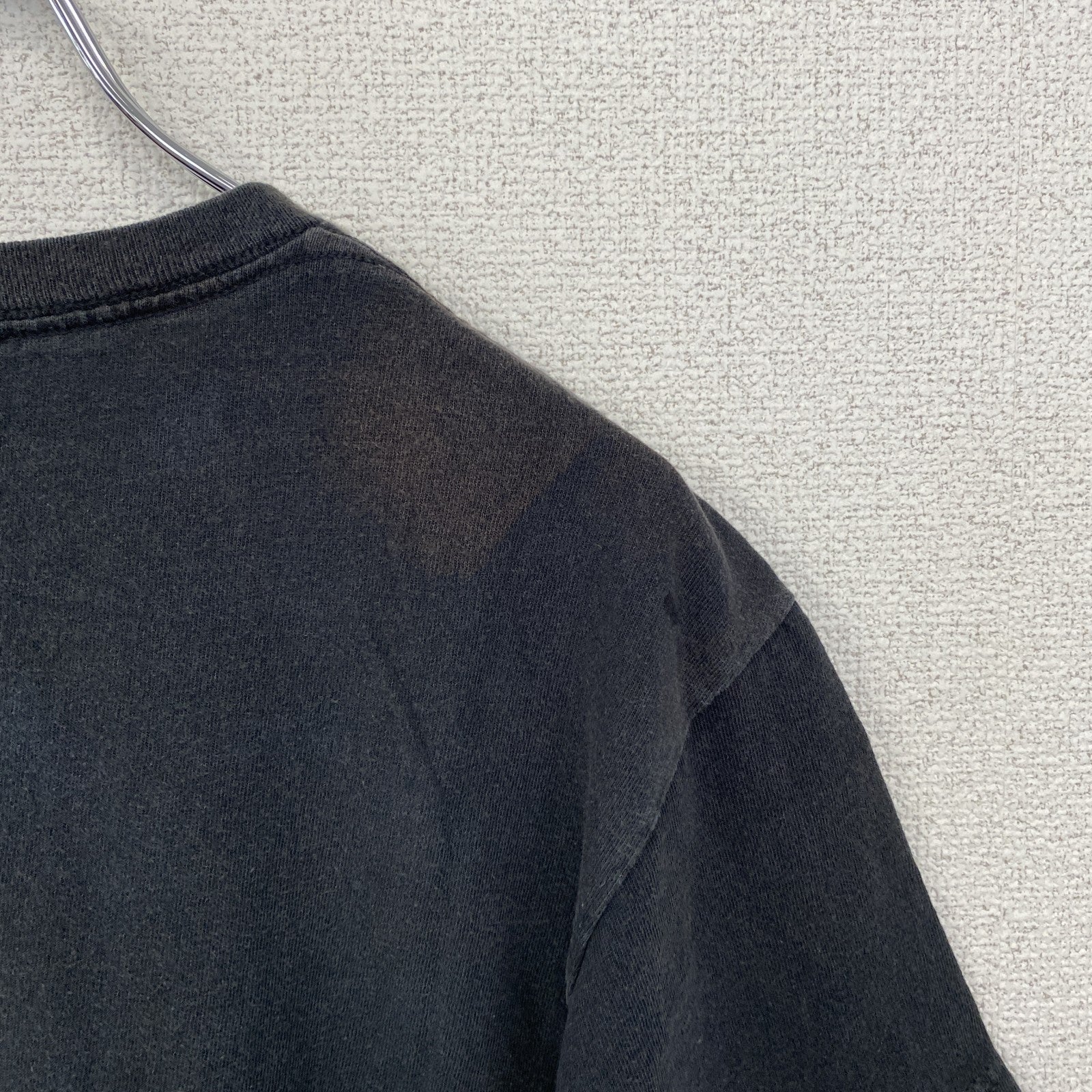 古着 used　DISOBEY　ガイ・フォークス　半袖デザインプリントTシャツ　黒　ブラック　クルーネック