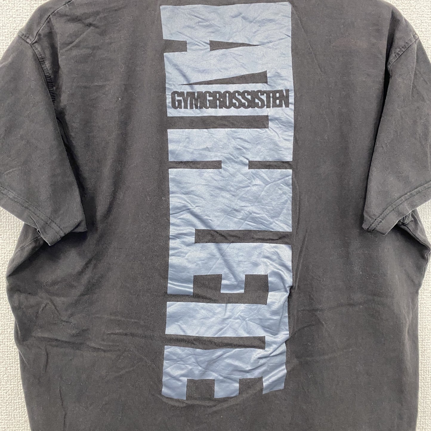 Gmygrossisten　半袖プリントTシャツ　黒　ブラック　Lサイズ