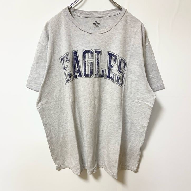 古着 used　GEORGIA SOUTHERN　ジョージアサザン大学　半袖カレッジプリントTシャツ　レトロ　グレー　XLサイズ