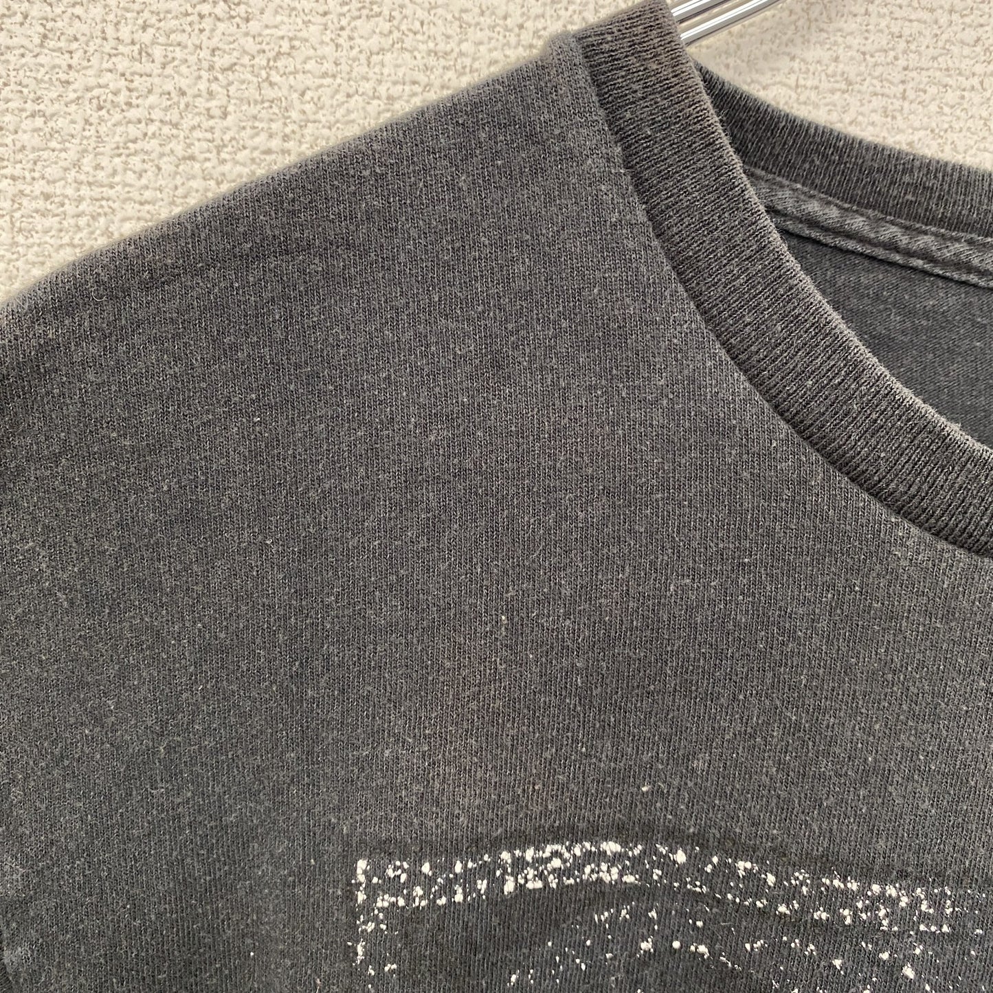 古着 used　DISOBEY　ガイ・フォークス　半袖デザインプリントTシャツ　黒　ブラック　クルーネック