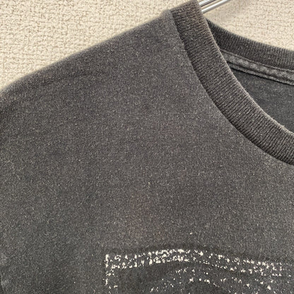 古着 used　DISOBEY　ガイ・フォークス　半袖デザインプリントTシャツ　黒　ブラック　クルーネック