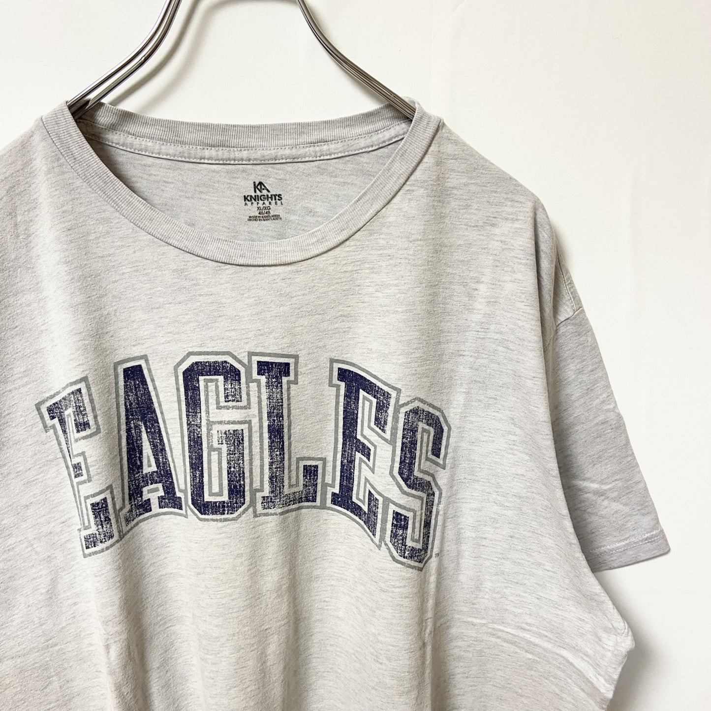 古着 used　GEORGIA SOUTHERN　ジョージアサザン大学　半袖カレッジプリントTシャツ　レトロ　グレー　XLサイズ