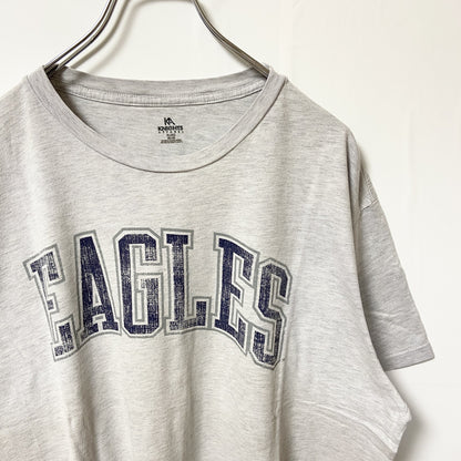 古着 used　GEORGIA SOUTHERN　ジョージアサザン大学　半袖カレッジプリントTシャツ　レトロ　グレー　XLサイズ