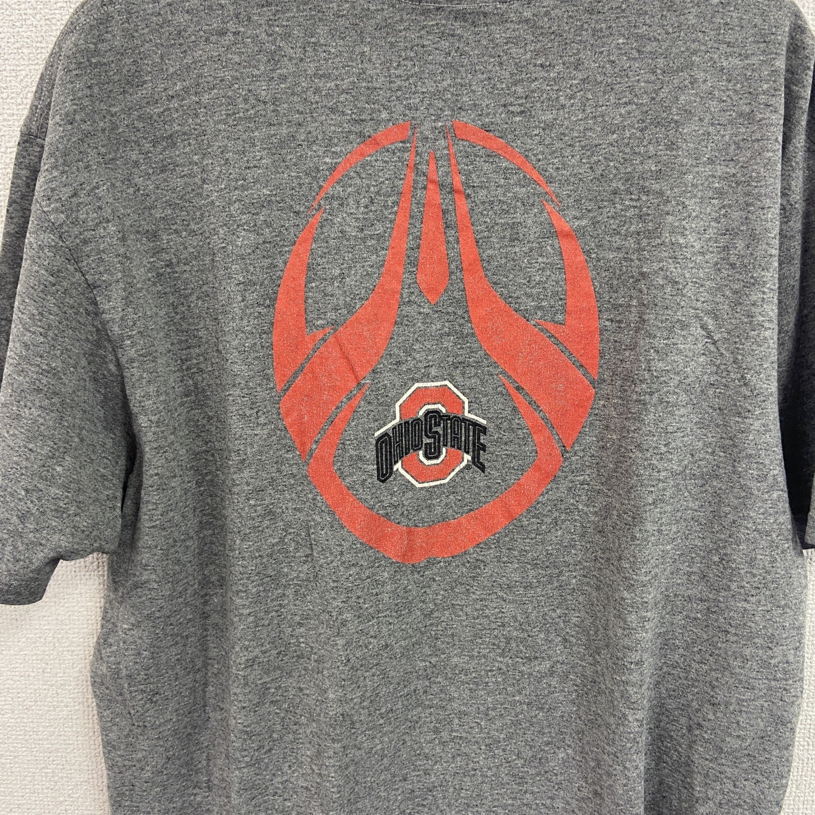 90s　NIKE　ナイキ　半袖カレッジプリントTシャツ　ヴィンテージ　灰色　グレー　Lサイズ