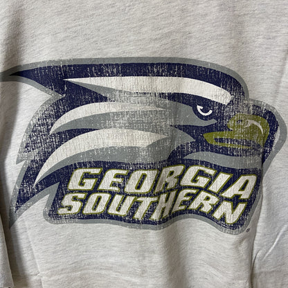 古着 used　GEORGIA SOUTHERN　ジョージアサザン大学　半袖カレッジプリントTシャツ　レトロ　グレー　XLサイズ