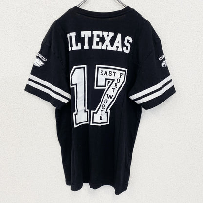 古着 used　EAGLES イーグルス　半袖プリントTシャツ　IL TEXAS　黒　ブラック　クルーネック　Lサイズ