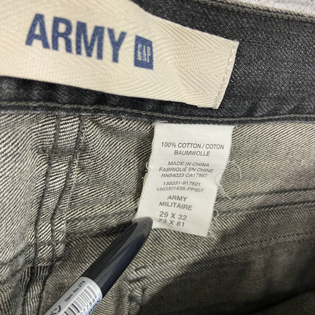 GAP ARMY　ギャップアーミー　デニムパンツ/ジーンズ　ジップフライ　黒　ブラック　29サイズ