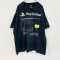 Play Station　プレイステーション　半袖プリントTシャツ　ゲームT　黒　ブラック　2XLサイズ