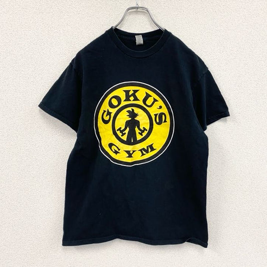 GILDAN　ギルダン　GOKUS GYM　孫悟空　ドラゴンボール　半袖プリントTシャツ　アニメT　ジムT　黒　ブラック　Mサイズ