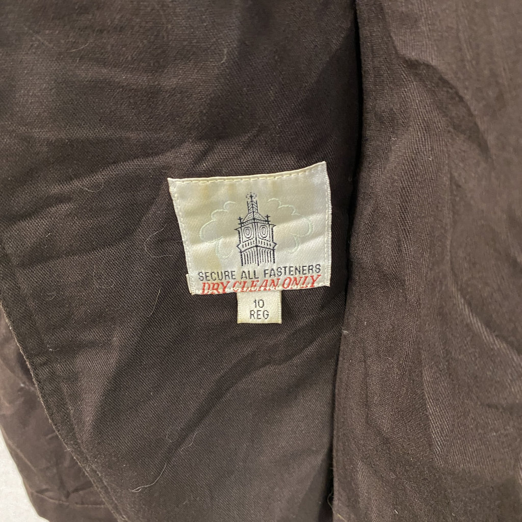 TOWNE　LONDON FOG　ロンドンフォグ　ダブルトレンチコート　茶色　ブラウン　10サイズ