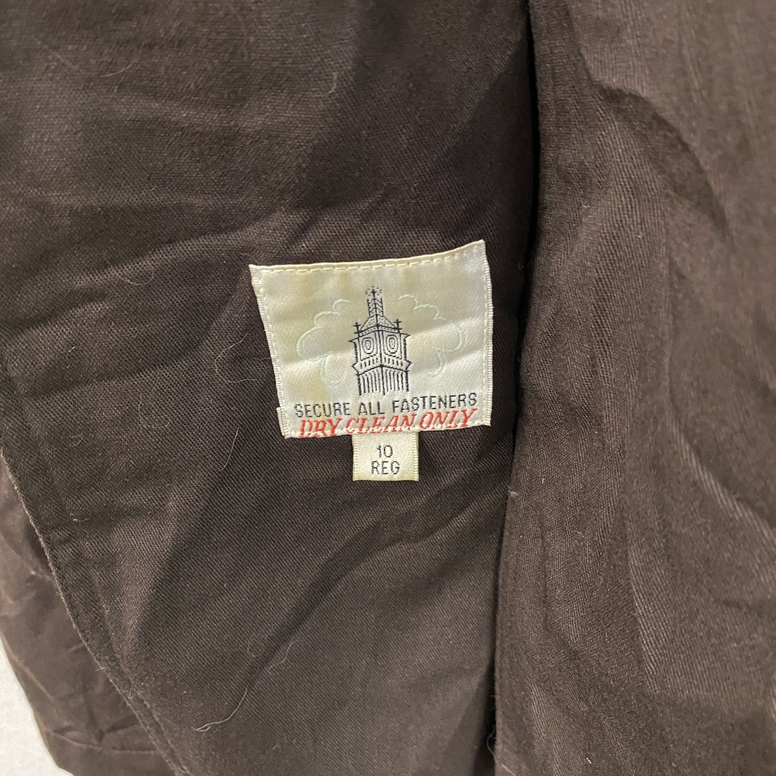 TOWNE　LONDON FOG　ロンドンフォグ　ダブルトレンチコート　茶色　ブラウン　10サイズ